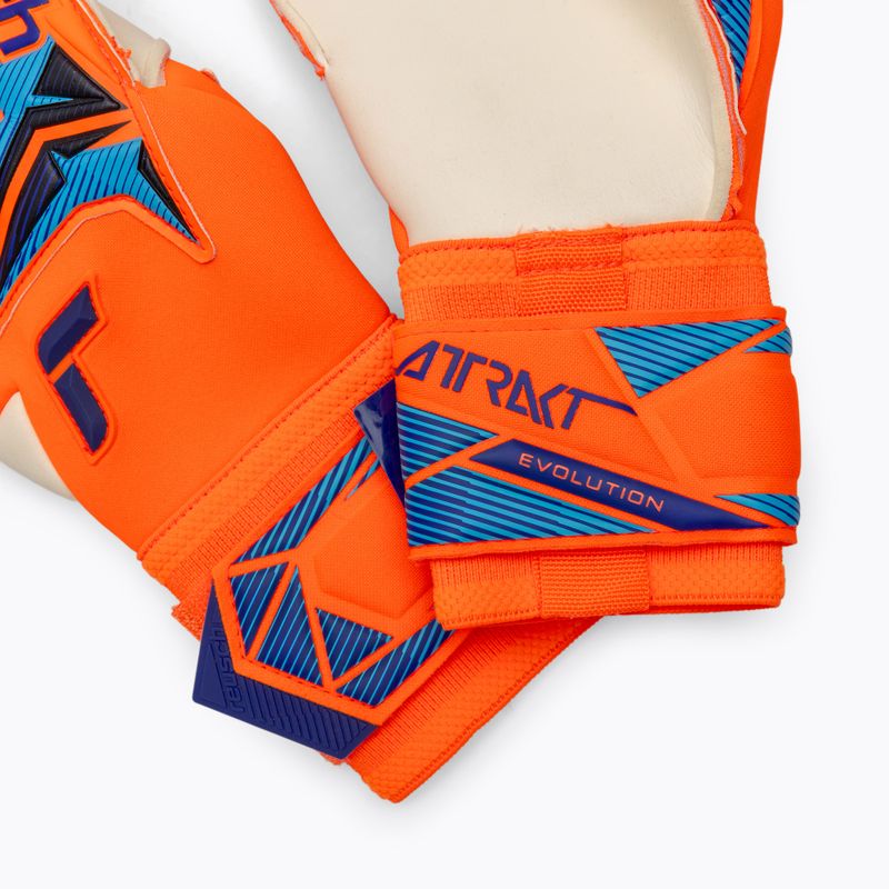 Guanti da portiere Reusch Attrakt Gold X Evolution shocking orange/blue 5