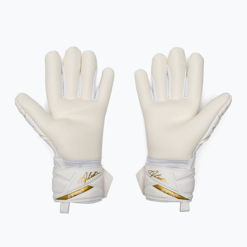Guanti da portiere per bambini Reusch Attrakt AB1 Advance Junior white/gold 3