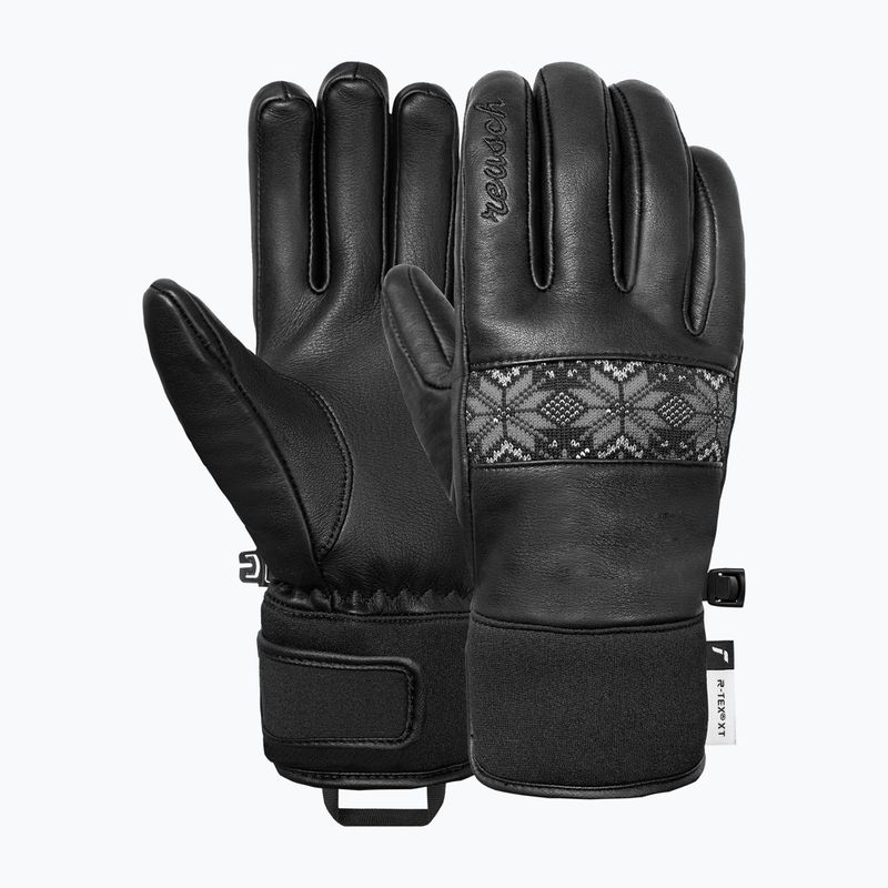 Guanti da sci da donna Reusch Charlize R-Tex XT black/steel gray/silver