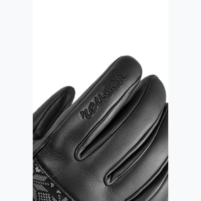 Guanti da sci da donna Reusch Charlize R-Tex XT black/steel gray/silver 4