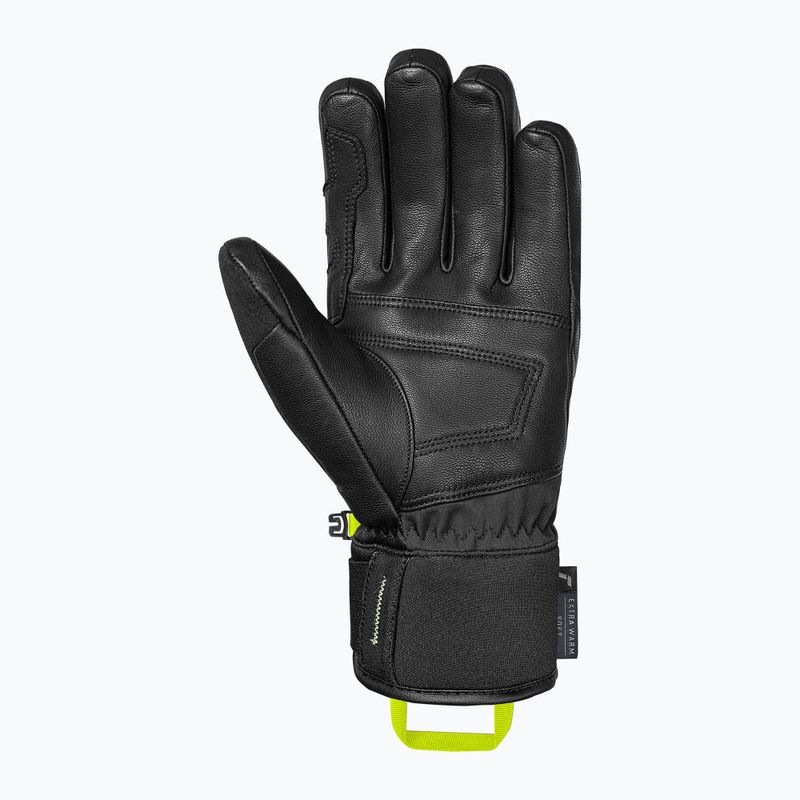 Guanti da sci Reusch Profi SL black/dark granite/safety yellow 3