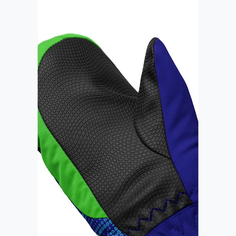 Guanti da sci per bambini Reusch Maxi R-Tex XT Mitten surf the web/green gecko 5