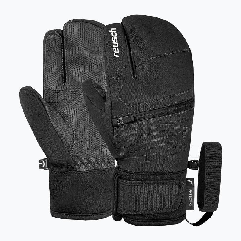 Guanti da sci per bambini Reusch Leo R-Tex XT Lobster black/white