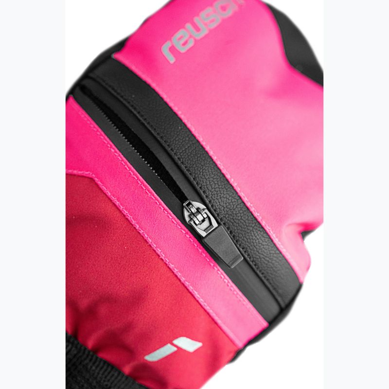 Guanti da sci per bambini Reusch Lan R-Tex XT Mitten cerise/pink glo 5