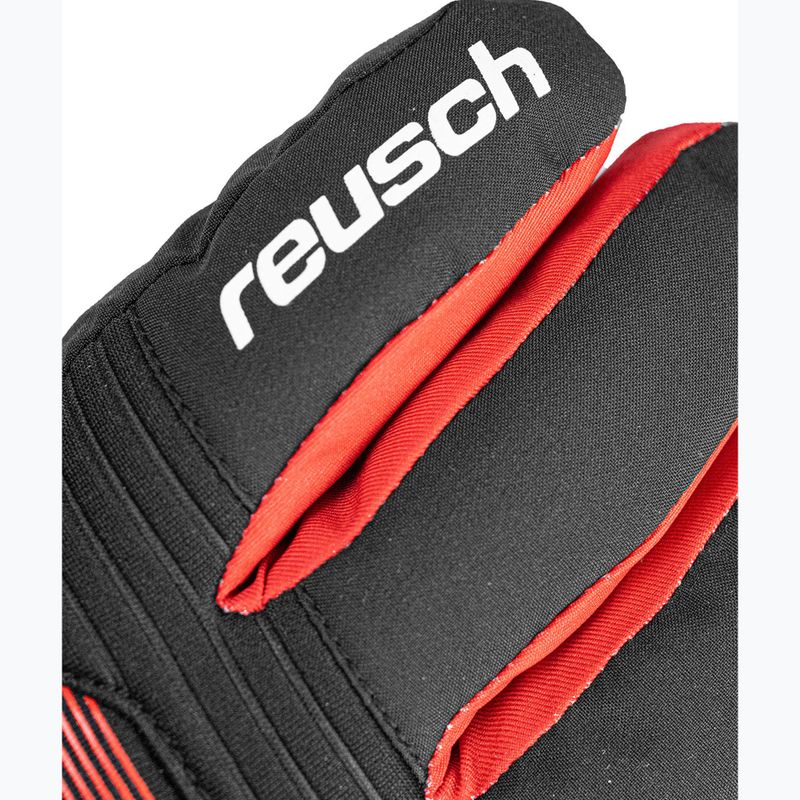 Guanti da sci per bambini Reusch Rocket GORE-TEX black/black melange/fire red 4