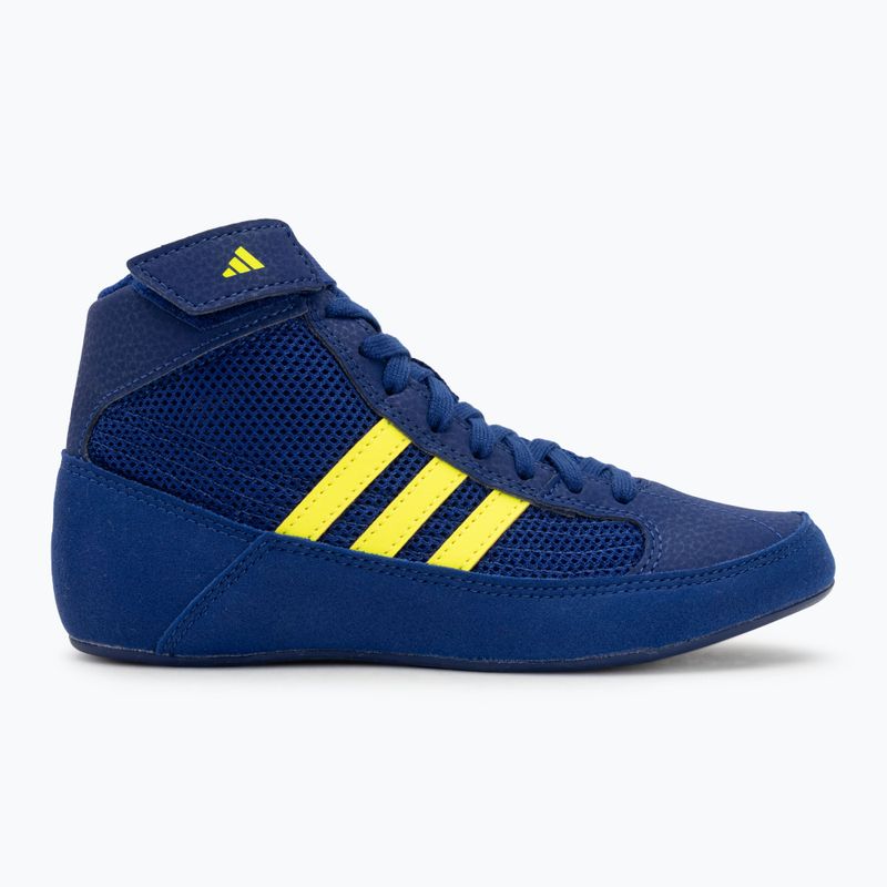 Scarpe da wrestling per bambini adidas Havoc 2 blu giallo 2