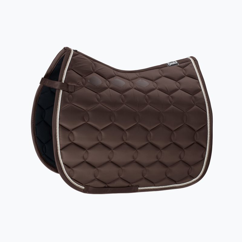 Cappellino Escadron Glossy Wave a contrasto marrone scuro