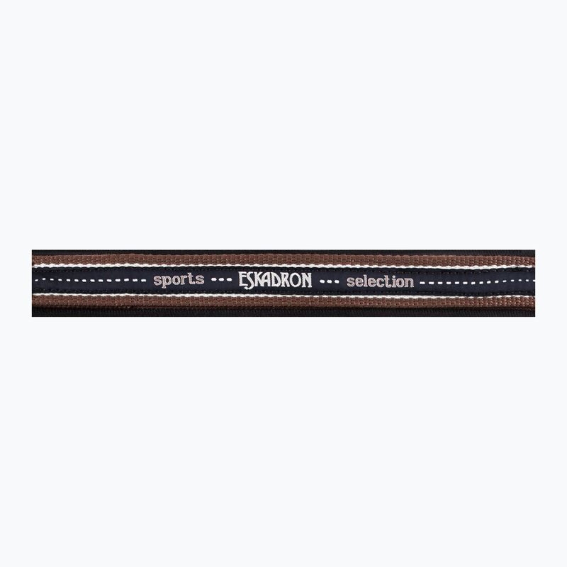 Eskadron Pin Buckle cavezza per cavalli marrone/crema/blu 2