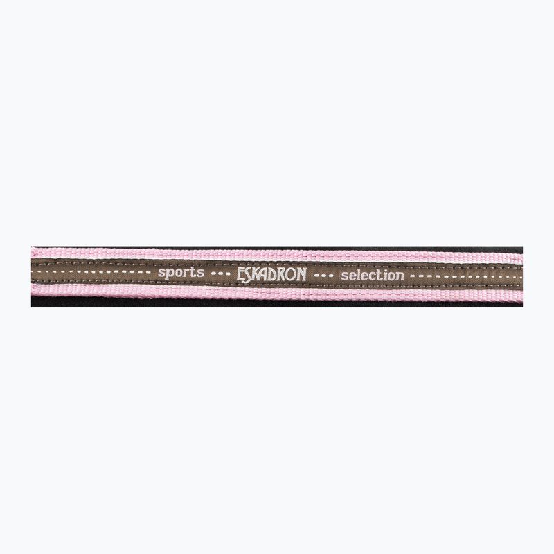 Eskadron Pin Buckle cavezza per cavalli marrone/crema/rosa 2