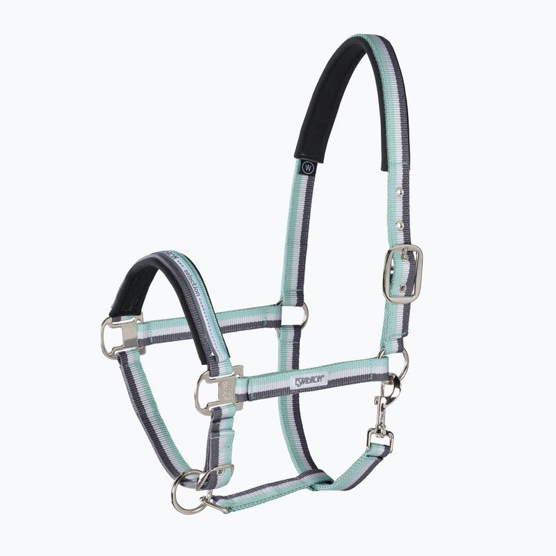 Eskadron Pin Buckle cavezza per cavalli menta/bianco/grigio