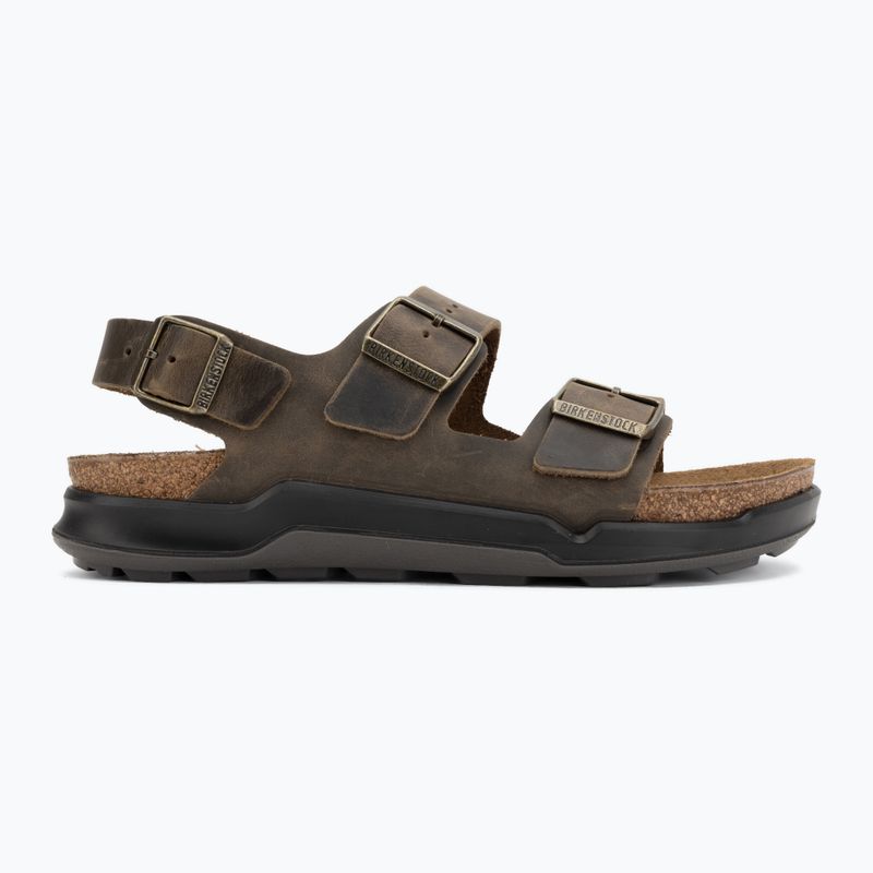 Sandali da uomo BIRKENSTOCK Milano Crosstown Oiled Leather Regular faded khaki 2