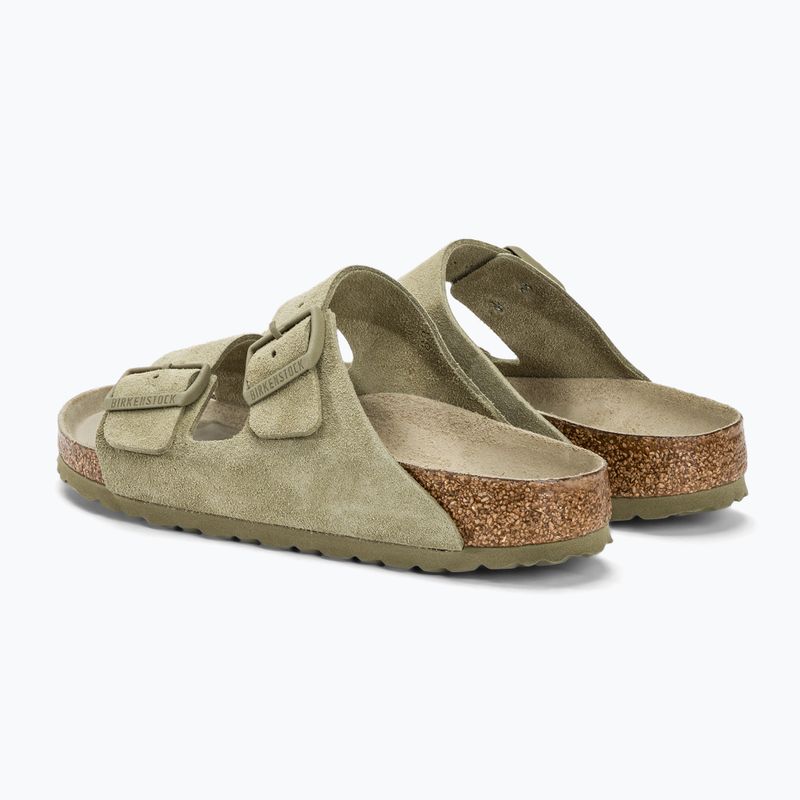BIRKENSTOCK Arizona Suede Narrow infradito color cachi sbiadito 3