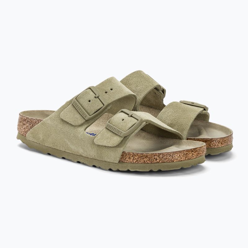 BIRKENSTOCK Arizona Suede Narrow infradito color cachi sbiadito 4