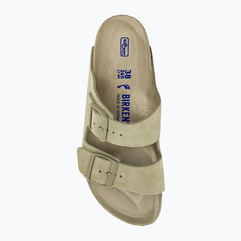 BIRKENSTOCK Arizona Suede Narrow infradito color cachi sbiadito 6