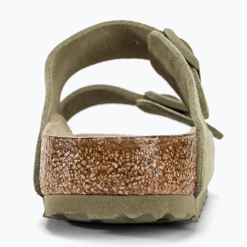 BIRKENSTOCK Arizona Suede Narrow infradito color cachi sbiadito 7