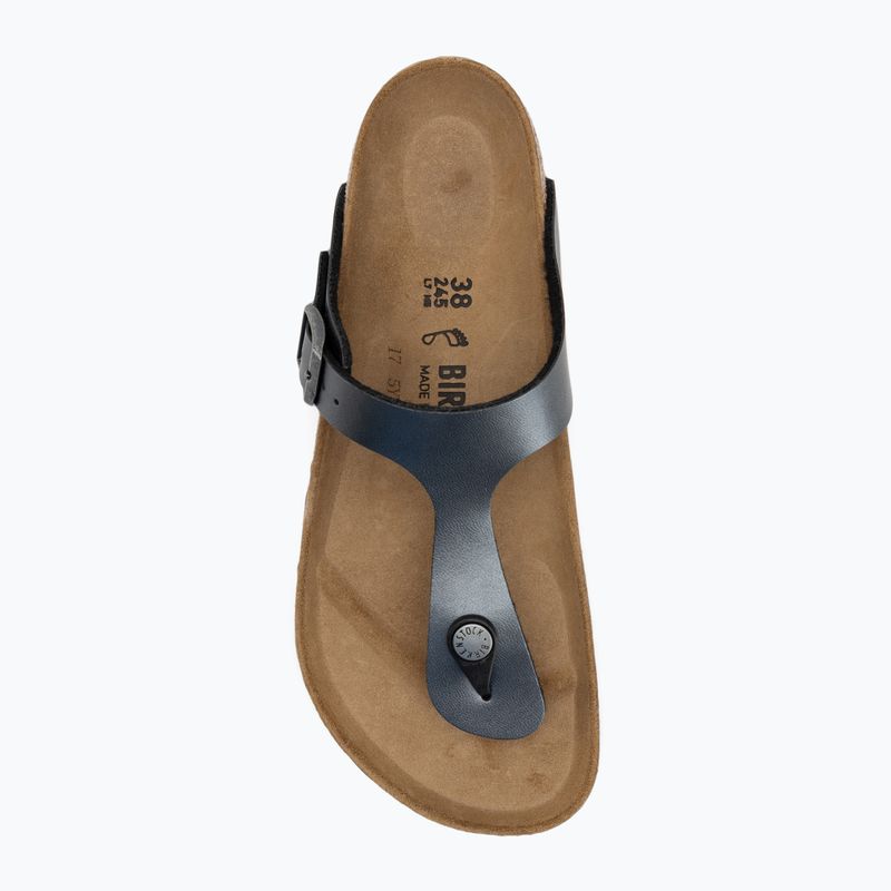 Infradito donna BIRKENSTOCK Gizeh BF Regular nero metallizzato 5