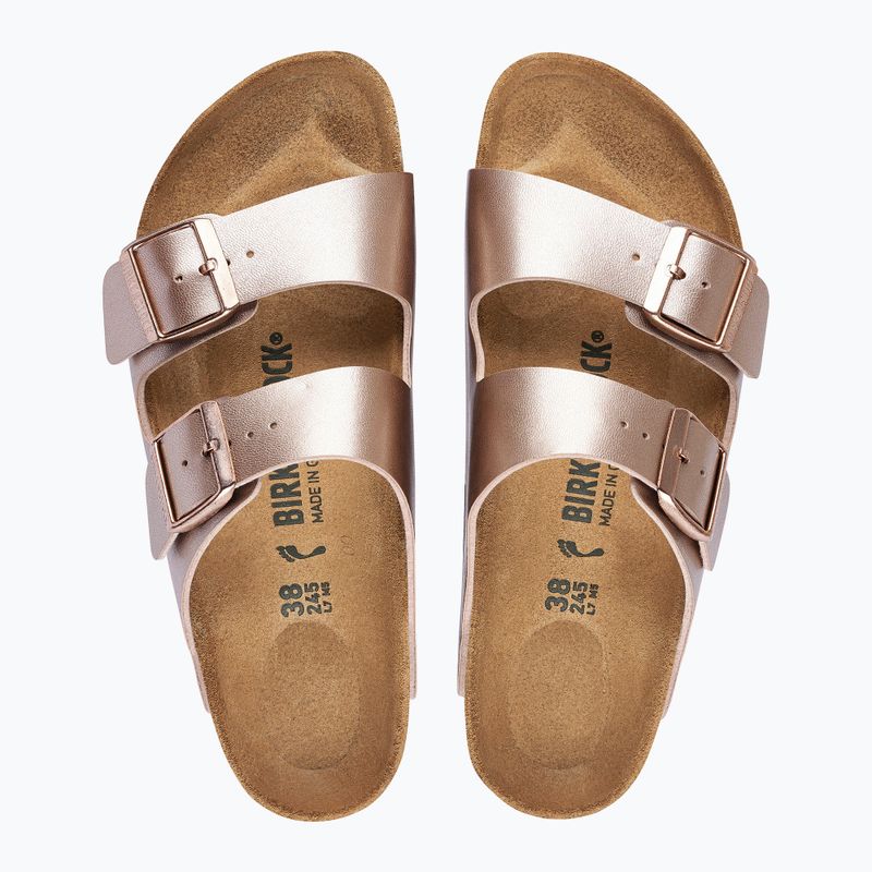 Ciabatte da donna BIRKENSTOCK Arizona Birko-Flor Regular copper 3