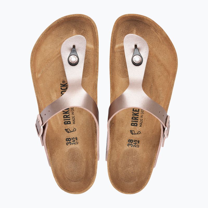 Ciabatte da donna BIRKENSTOCK Gizeh Birko-Flor copper 3