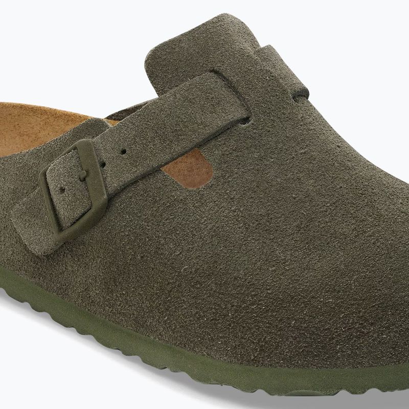 Ciabatte BIRKENSTOCK Boston Suede Leather thyme 6