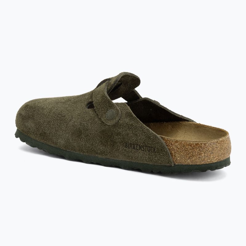 Ciabatte BIRKENSTOCK Boston Suede Leather thyme 3
