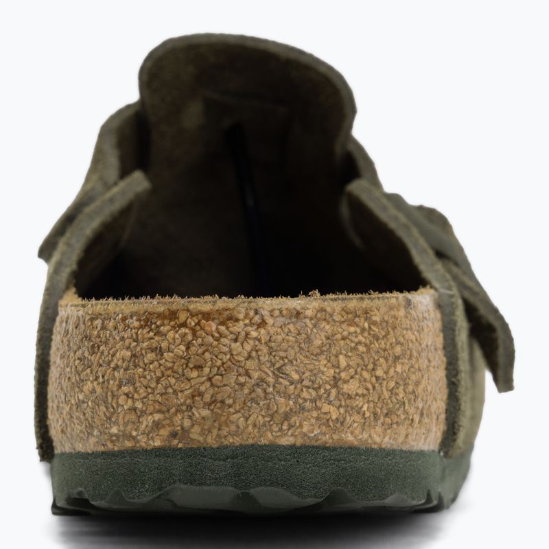 Ciabatte BIRKENSTOCK Boston Suede Leather thyme 6
