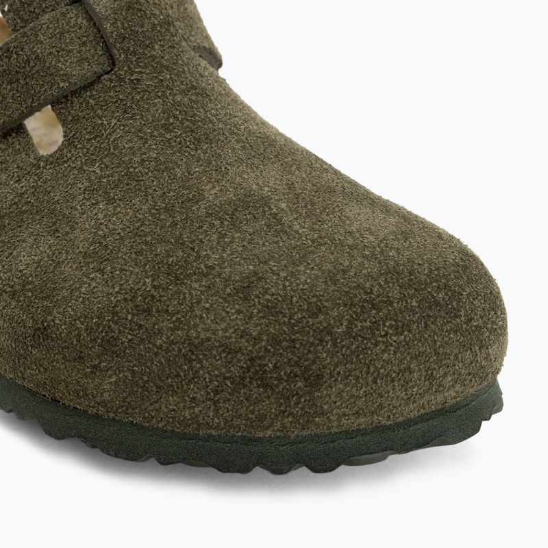 Ciabatte BIRKENSTOCK Boston Suede Leather thyme 7