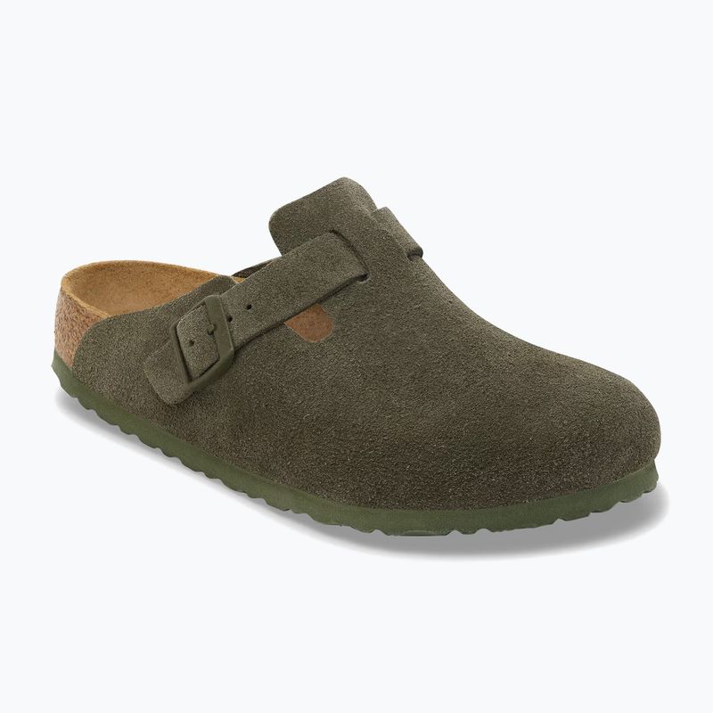 Ciabatte BIRKENSTOCK Boston Suede Leather thyme