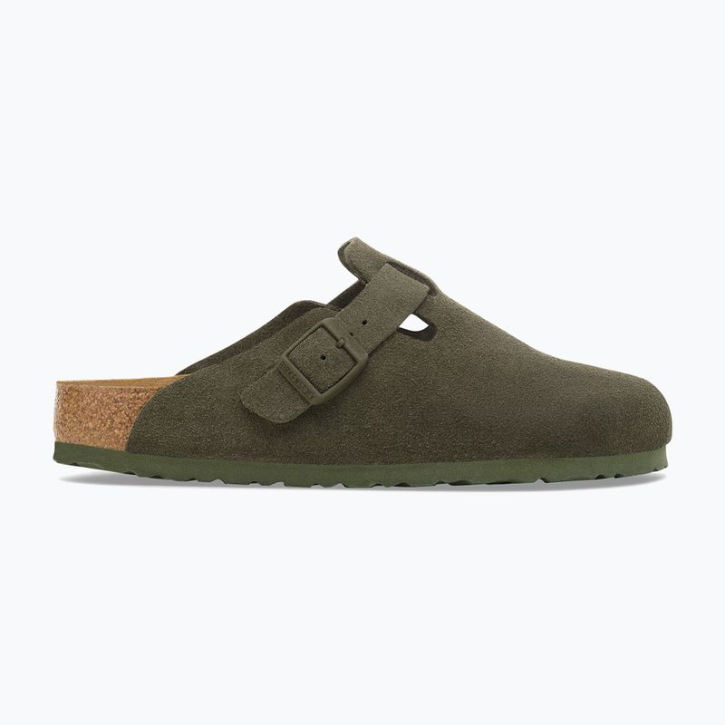 Ciabatte BIRKENSTOCK Boston Suede Leather thyme 2