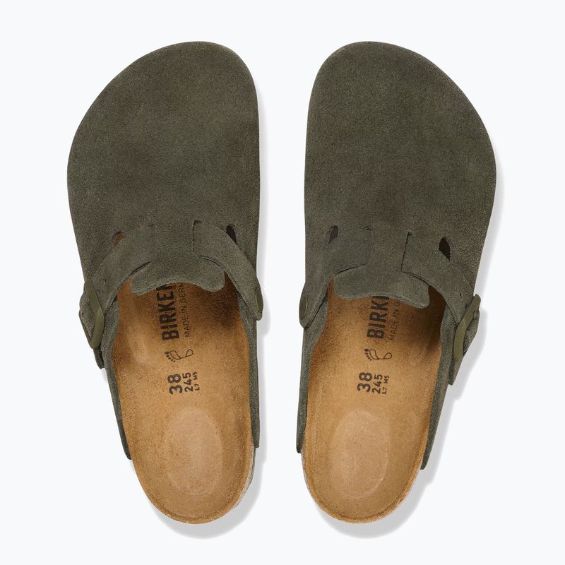 Ciabatte BIRKENSTOCK Boston Suede Leather thyme 4