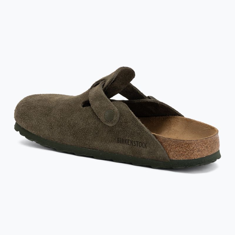 Ciabatte BIRKENSTOCK Boston Suede Leather thyme 3