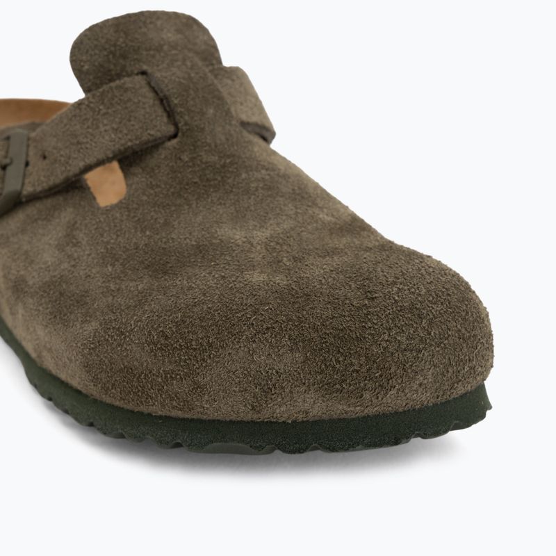 Ciabatte BIRKENSTOCK Boston Suede Leather thyme 7