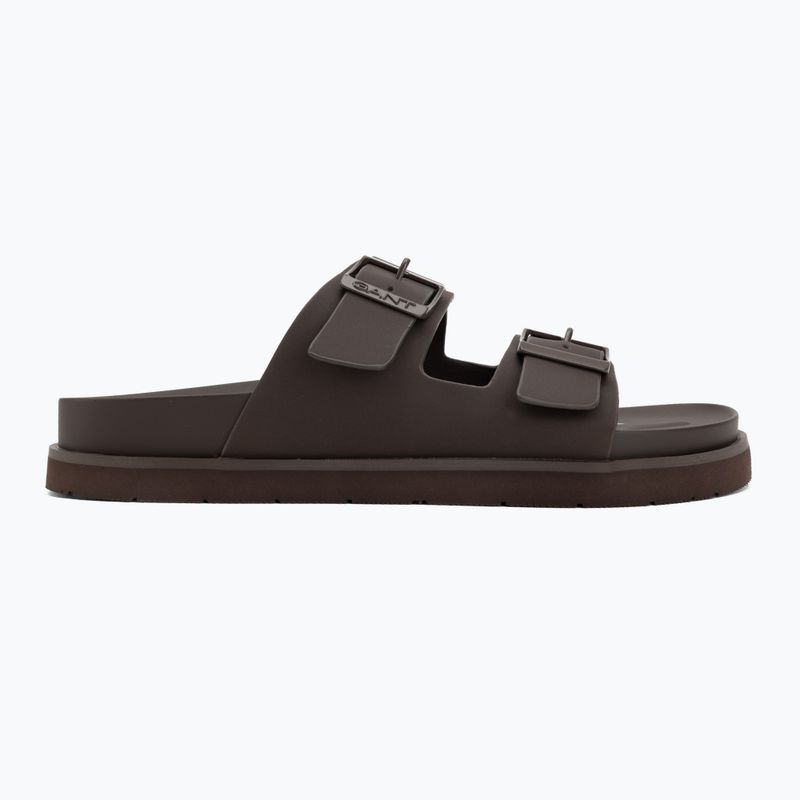 Ciabatte da uomo GANT Palbuddy dark brown 2