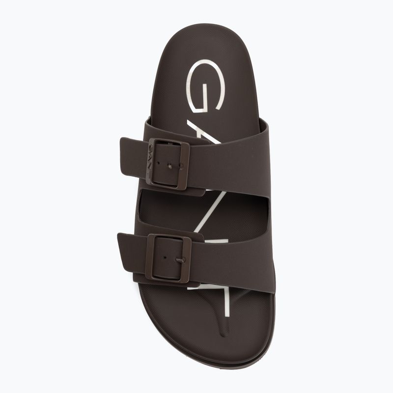 Ciabatte da uomo GANT Palbuddy dark brown 5