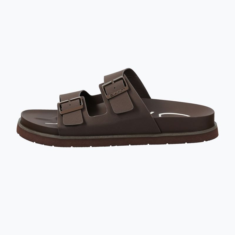 Ciabatte da uomo GANT Palbuddy dark brown 2
