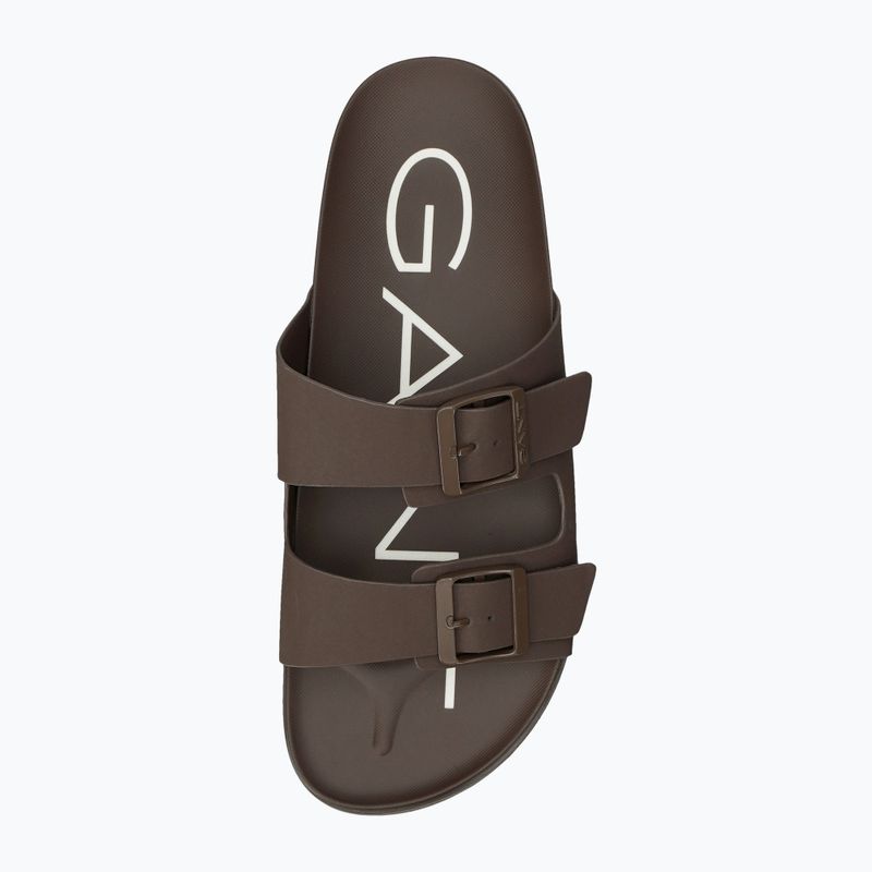 Ciabatte da uomo GANT Palbuddy dark brown 5