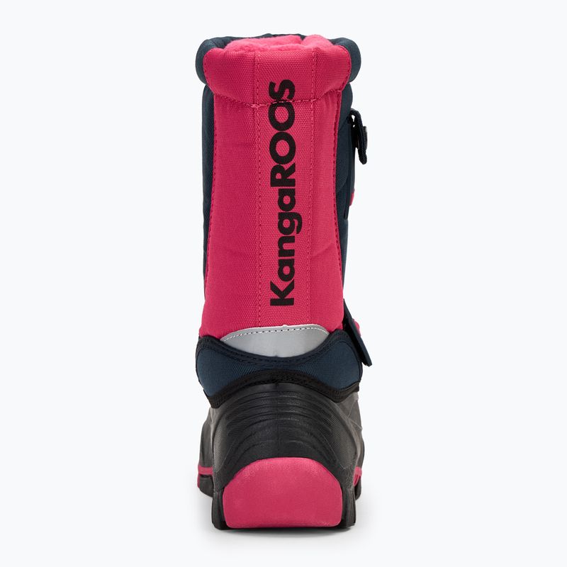 KangaROOS Kanga-Bean II, stivali da neve junior blu scuro / rosa margherita 6