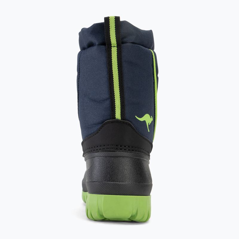 KangaROOS K-Ben junior stivali da neve dk navy / lime 6