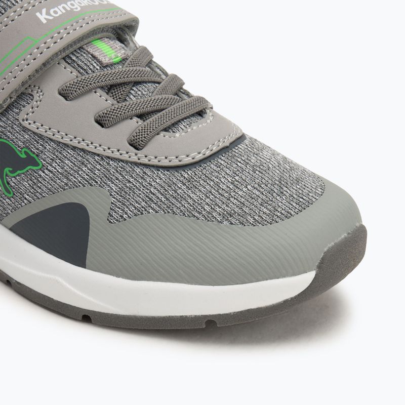 KangaROOS KD-Gym EV scarpe da bambino grigio vapore/verde neon 7