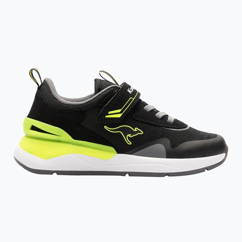 KangaROOS KD-Gym EV scarpe da bambino nero/giallo neon 8