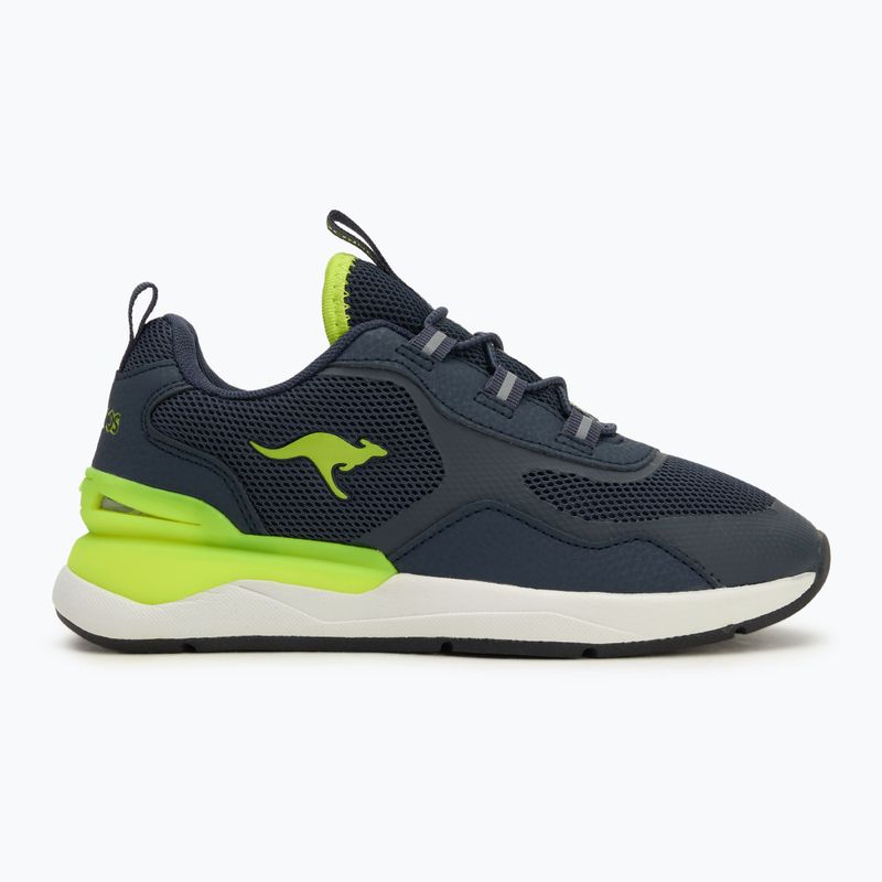 KangaROOS KD-Road scarpe da bambino dark navy/lime 2