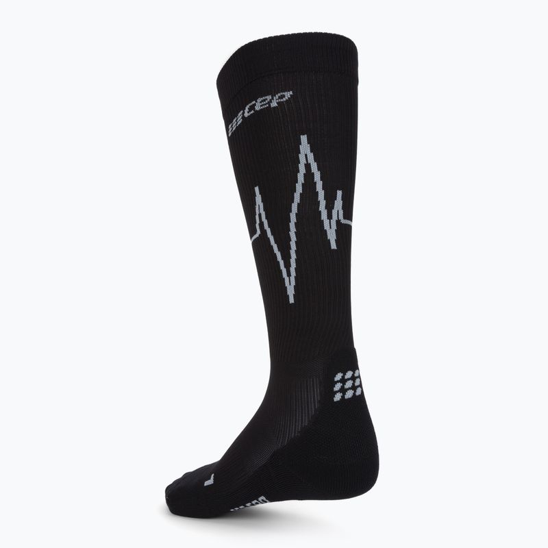 CEP Heartbeat calze da corsa a compressione da donna, nero WP20KC3 2