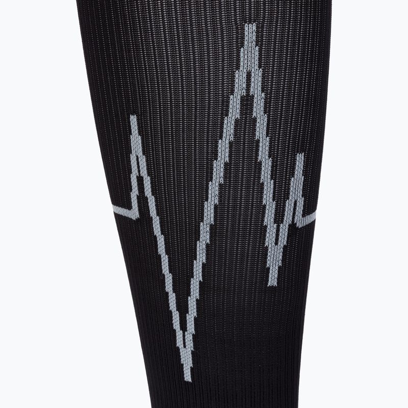 CEP Heartbeat calze da corsa a compressione da uomo nero WP30KC2 3