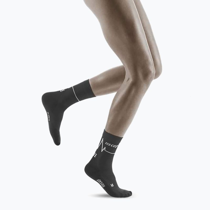 CEP Heartbeat calze da corsa a compressione da donna nero WP2CKC2 4