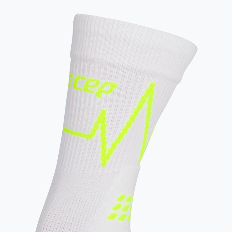 CEP Heartbeat calze da corsa a compressione da donna, bianco WP2CPC2 3