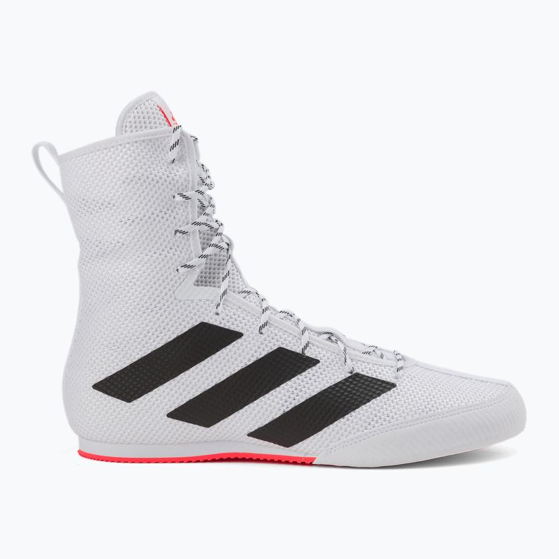 Scarpe da boxe adidas Box Hog 3 bianco e nero GV9975 2