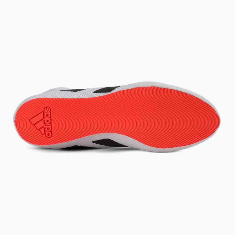 Scarpe da boxe adidas Box Hog 3 bianco e nero GV9975 4
