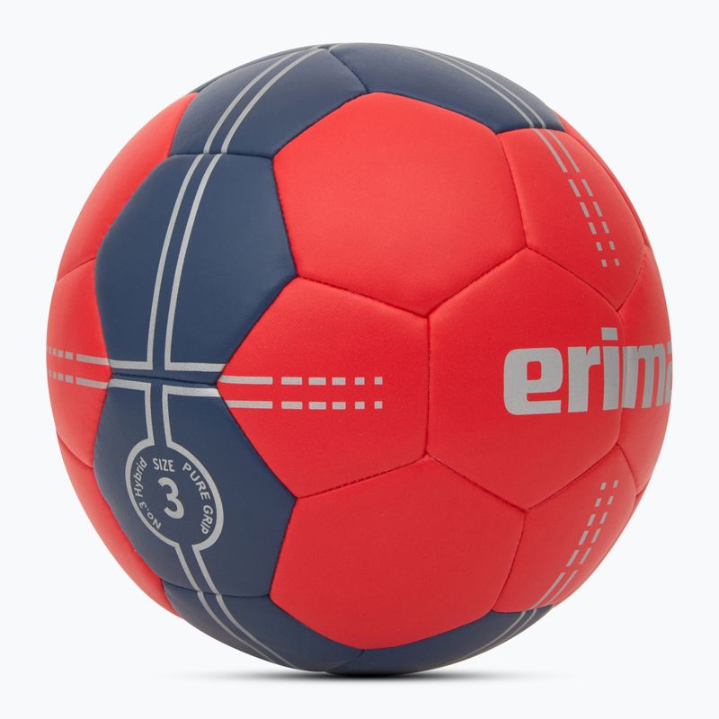 ERIMA Pure Grip Handball No. 3 Hybrid rosso/nuova marina taglia 3 2