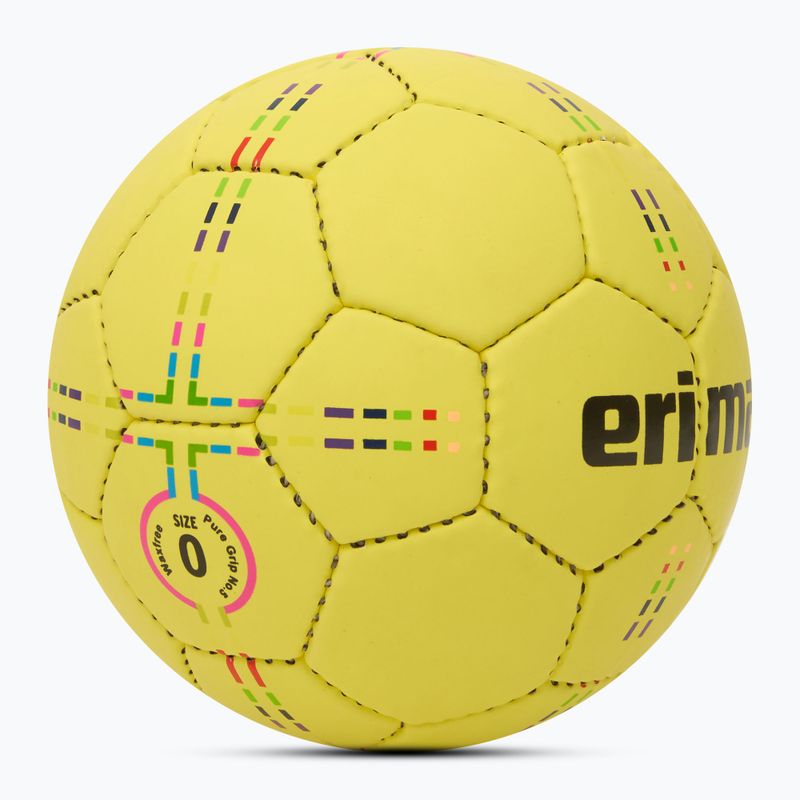 ERIMA Pure Grip Pallamano n. 5 senza cera giallo misura 0 2