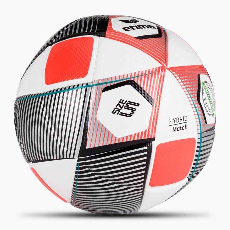 ERIMA Hybrid Match argento/fuoco-corallo calcio taglia 5 2