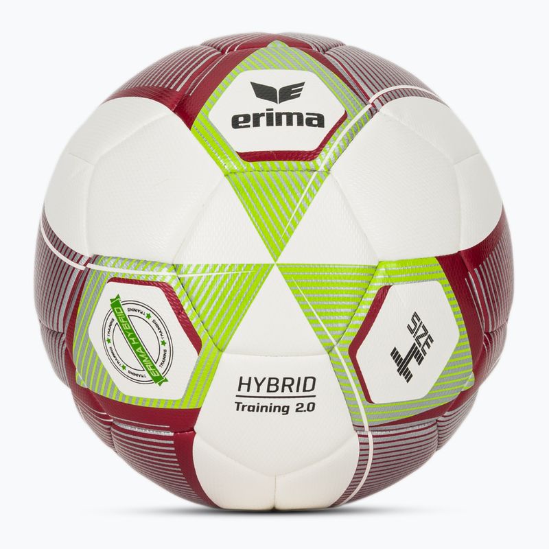 Palla da calcio ERIMA Hybrid Training 2.0 size 4 metallic red/silver/lime